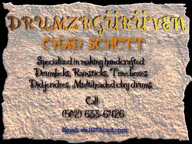 Drumzrguruven - Call (502) 633-2301 - E-Mail: sls1073@aol.com