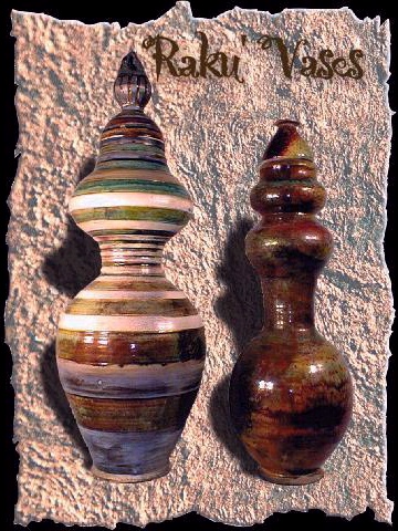 Raku Vases